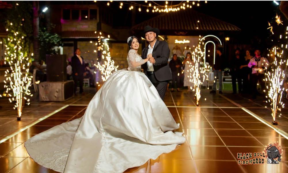 wedding sparklers, sparkler send off, Michigan City fireworks