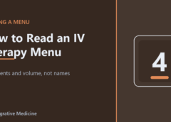 How to Read an IV Therapy Menu How to Read an IV Therapy Menu
